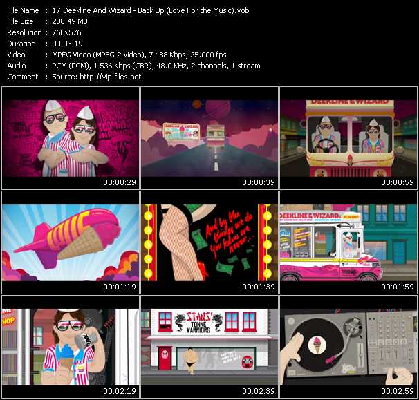 Deekline And Wizard video ”Back Up (Love For The Music)” from dvd ”MixMash Urban May 2009”