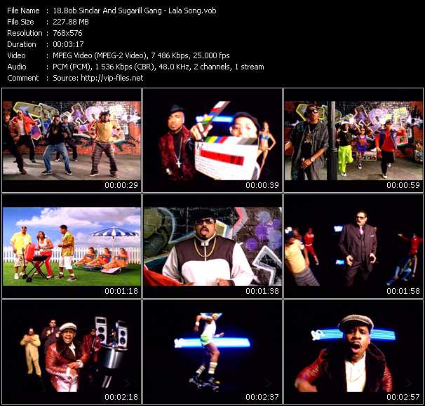 Bob Sinclar And Sugarhill Gang video ”Lala Song” from dvd ”MixMash Urban May 2009”