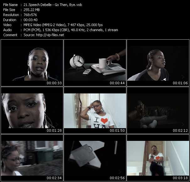 Speech Debelle video ”Go Then, Bye” from dvd ”MixMash Urban May 2009”
