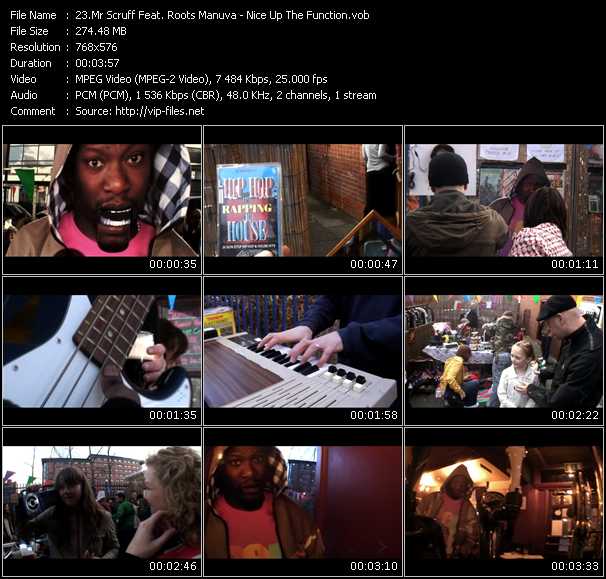 Mr. Scruff Feat. Roots Manuva video ”Nice Up The Function” from dvd ”MixMash Urban May 2009”