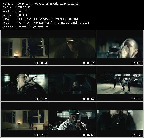 Busta Rhymes Feat. Linkin Park video ”We Made It” from dvd ”MixMash Urban June 2008”