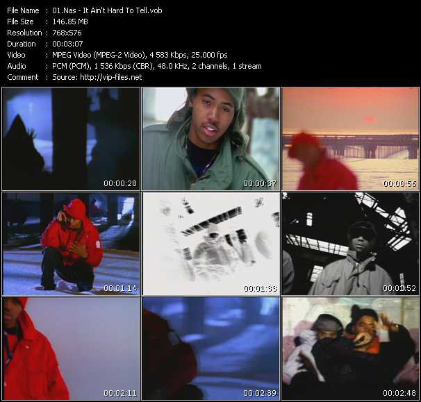 Nas video ”It Ain't Hard To Tell” from dvd ”Nas Video Anthology Vol.1”