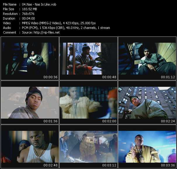 Nas video ”Nas Is Like” from dvd ”Nas Video Anthology Vol.1”