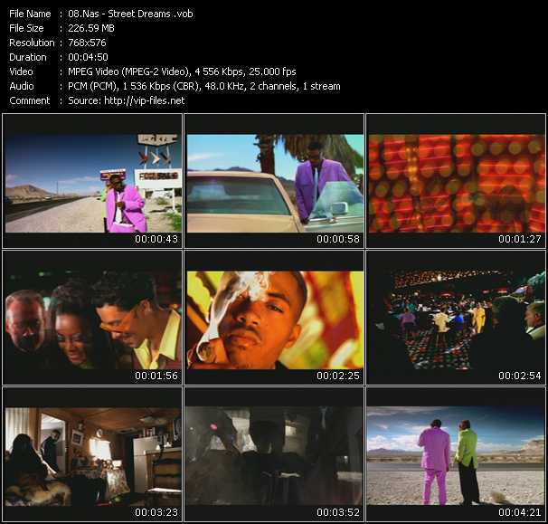 Nas video ”Street Dreams” from dvd ”Nas Video Anthology Vol.1”