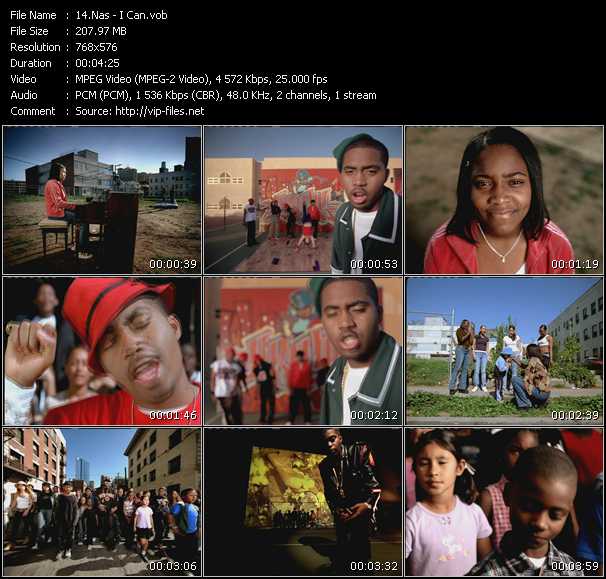 Nas video ”I Can” from dvd ”Nas Video Anthology Vol.1”