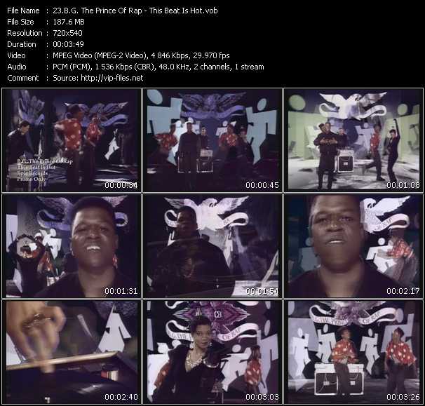 B.G. The Prince Of Rap video ”This Beat Is Hot” from dvd ”Hot Video Classics Best Of 1991 Vol.1”