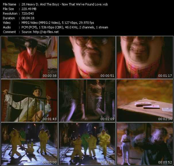 Heavy D And The Boyz video ”Now That We Found Love” from dvd ”Hot Video Classics Best Of 1991 Vol.1”