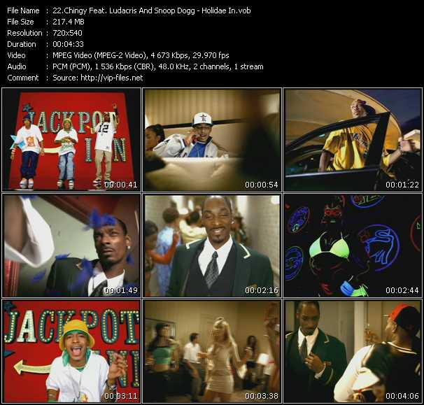 Chingy Feat. Ludacris And Snoop Dogg video ”Holidae In” from dvd ”Hot Video Classics Best Of 2003 Vol.1”