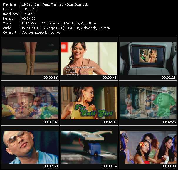Baby Bash Feat. Frankie J video ”Suga Suga” from dvd ”Hot Video Classics Best Of 2003 Vol.1”