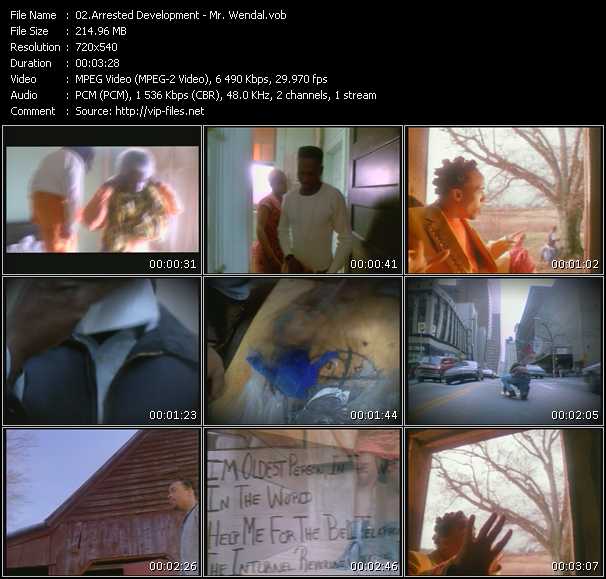 Arrested Development video ”Mr. Wendal” from dvd ”Hot Video Classics Best Of 1993 Vol.1”