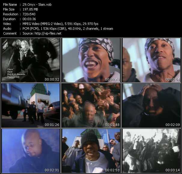 Onyx video ”Slam” from dvd ”Hot Video Classics Best Of 1993 Vol.1”