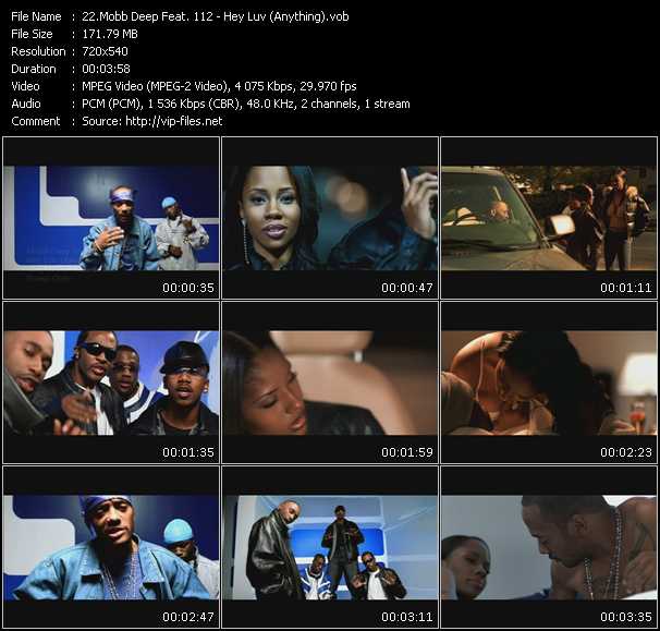 Mobb Deep Feat. 112 video ”Hey Luv (Anything)” from dvd ”Canada Hot Video February 2002”