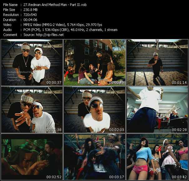 Redman And Method Man video ”Part II” from dvd ”Canada Hot Video February 2002”