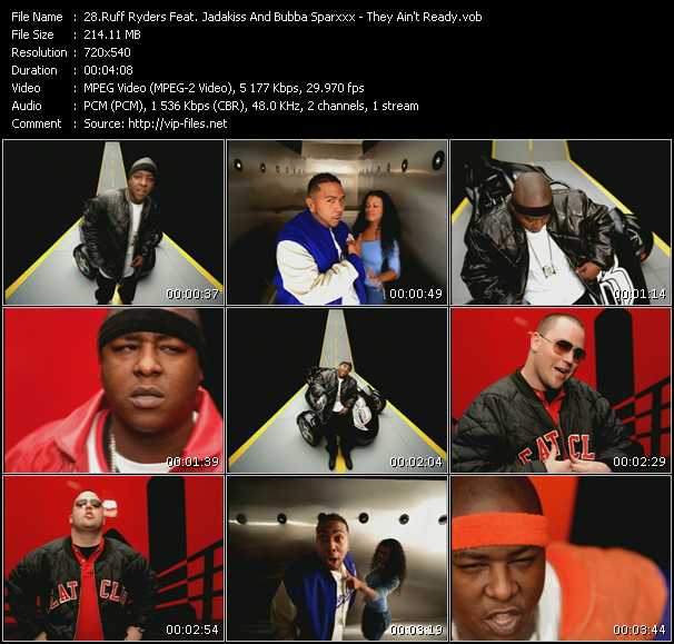 Ruff Ryders Feat. Jadakiss And Bubba Sparxxx video ”They Ain't Ready” from dvd ”Canada Hot Video February 2002”