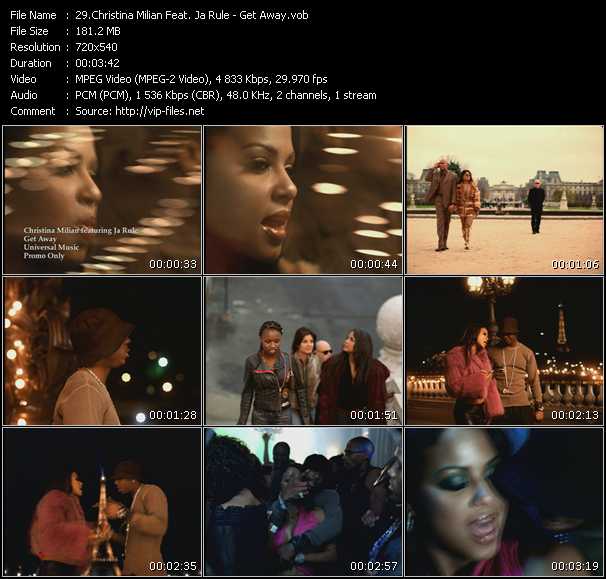 Christina Milian Feat. Ja Rule video ”Get Away” from dvd ”Canada Hot Video February 2002”