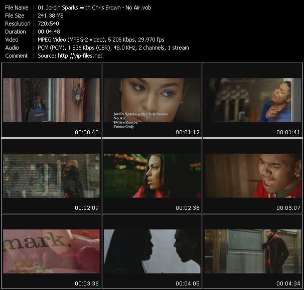 Jordin Sparks With Chris Brown video ”No Air” from dvd ”Express Video March 2008 Week 1”