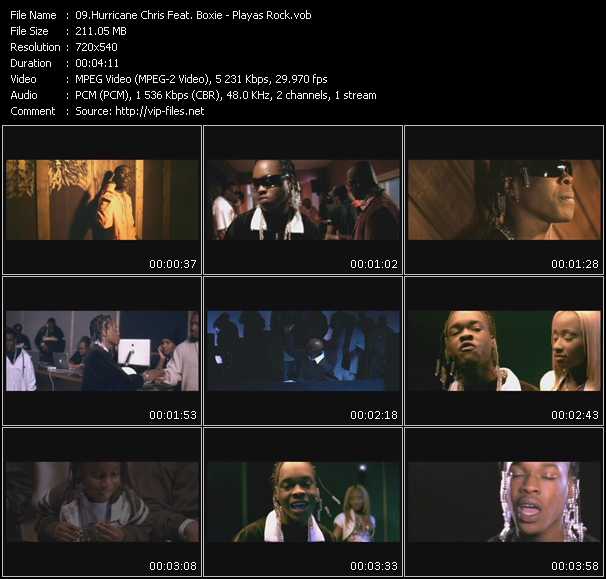 Hurricane Chris Feat. Boxie video ”Playas Rock” from dvd ”Express Video March 2008 Week 1”