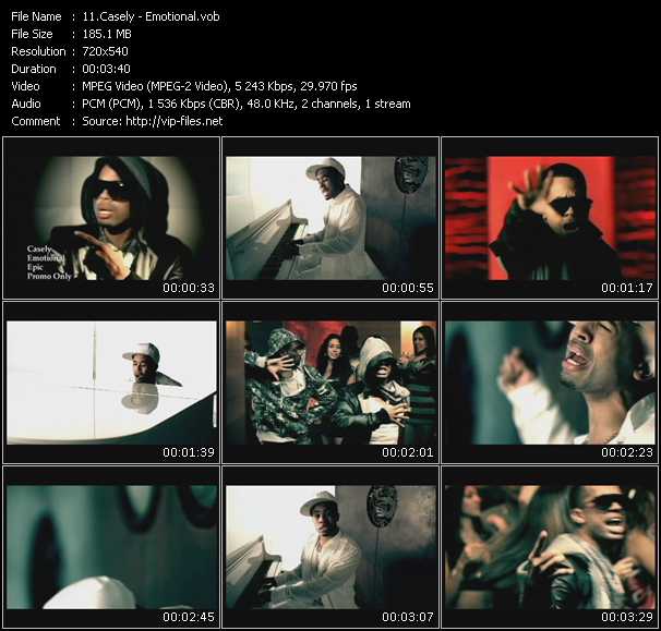 Casely video ”Emotional” from dvd ”Express Video March 2008 Week 1”