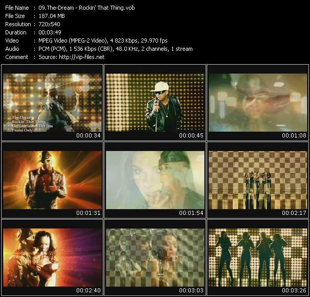 The-Dream video ”Rockin' That Thing” from dvd ”Express Video March 2009 Week 2”