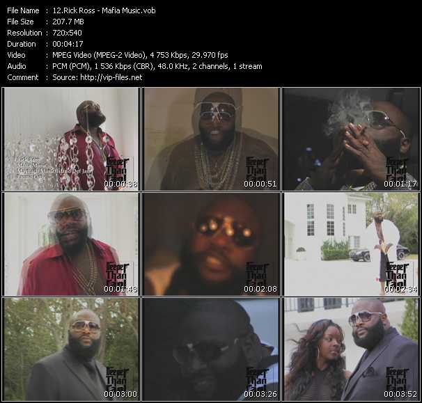 Rick Ross video ”Mafia Music” from dvd ”Express Video March 2009 Week 2”