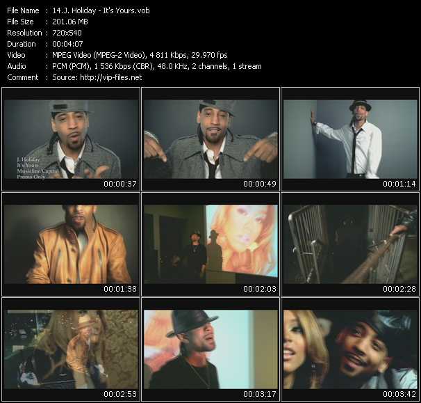 J. Holiday video ”It's Yours” from dvd ”Express Video March 2009 Week 2”