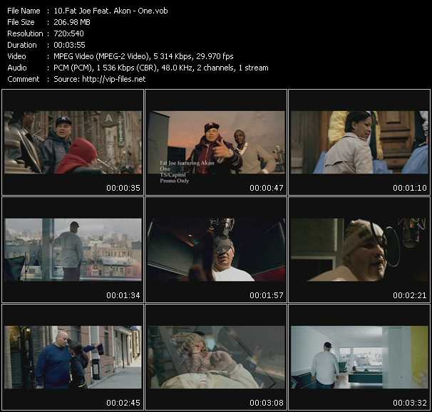 Fat Joe Feat. Akon video ”One” from dvd ”Express Video March 2009 Week 4”