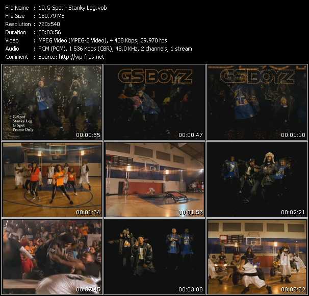 GS Boyz (G-Spot Boyz) video ”Stanky Legg” from dvd ”Express Video April 2009 Week 1”