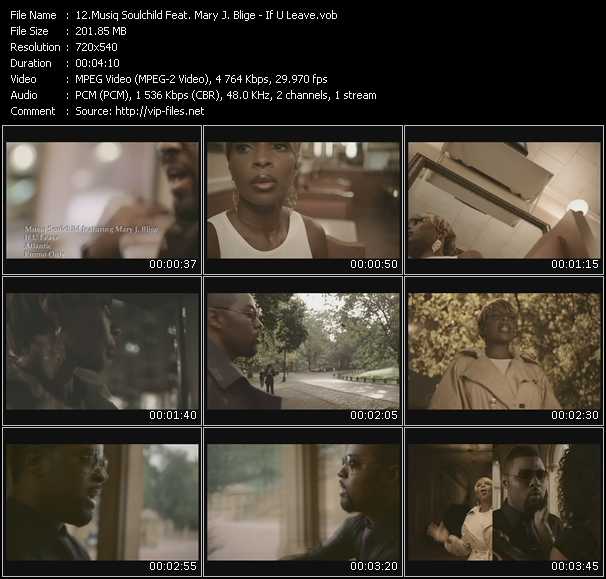 Musiq Soulchild Feat. Mary J. Blige video ”If U Leave” from dvd ”Express Video April 2009 Week 2”