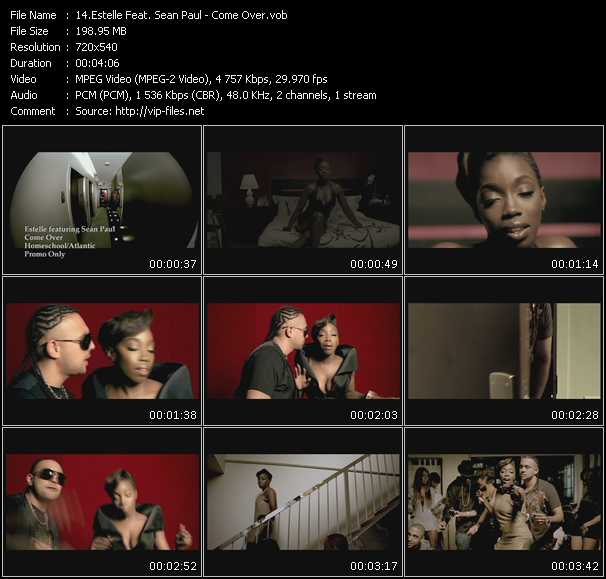 Estelle Feat. Sean Paul video ”Come Over” from dvd ”Express Video April 2009 Week 2”