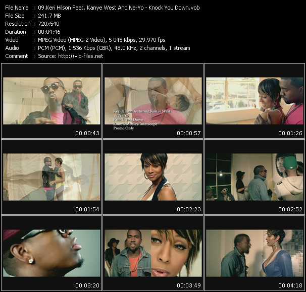 Keri Hilson Feat. Kanye West And Ne-Yo video ”Knock You Down” from dvd ”Express Video April 2009 Week 3”