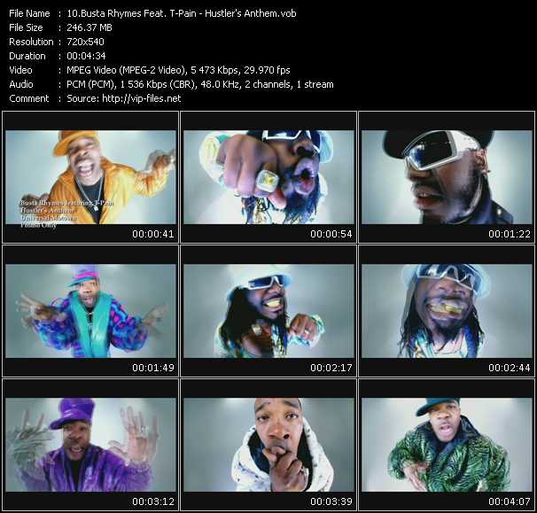 Busta Rhymes Feat. T-Pain video ”Hustler's Anthem” from dvd ”Express Video April 2009 Week 4”