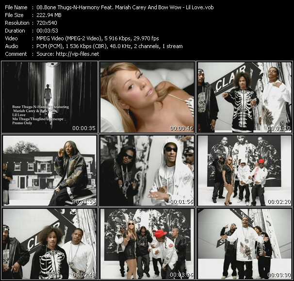 Bone Thugs-N-Harmony Feat. Mariah Carey And Bow Wow video ”Lil Love” from dvd ”Express Video July 2007 Week 5”