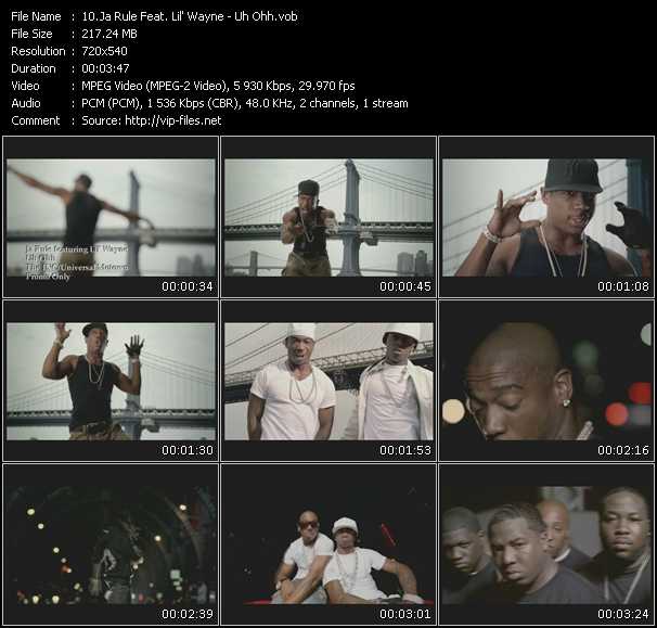 Ja Rule Feat. Lil' Wayne video ”Uh Ohh” from dvd ”Express Video August 2007 Week 3”