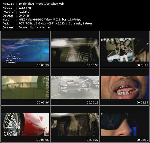 Slim Thug video ”Wood Grain Wheel” from dvd ”Express Video September 2007 Week 1”