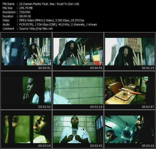 Damian Marley Feat. Nas video ”Road To Zion” from dvd ”Canada Hot Video March 2006”