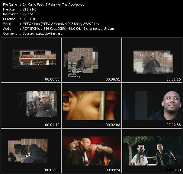 Maino Feat. T-Pain video ”All The Above” from dvd ”Hot Video May 2009”