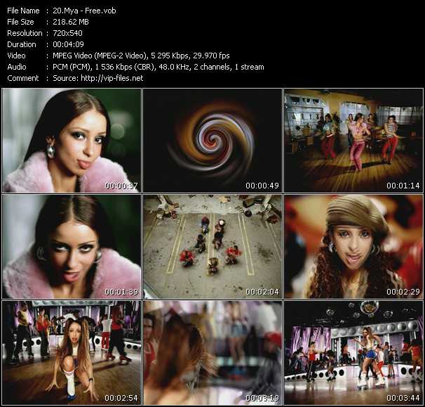 Mya video ”Free” from dvd ”Hot Video December 2000”