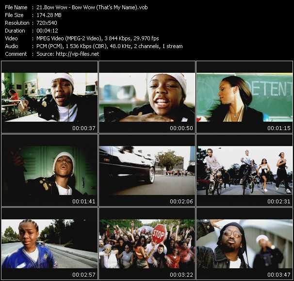 Lil' Bow Wow Feat. Snoop Dogg video ”Bow Wow (That's My Name)” from dvd ”Hot Video December 2000”