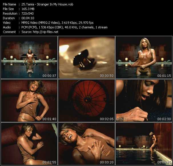 Tamia video ”Stranger In My House” from dvd ”Hot Video December 2000”