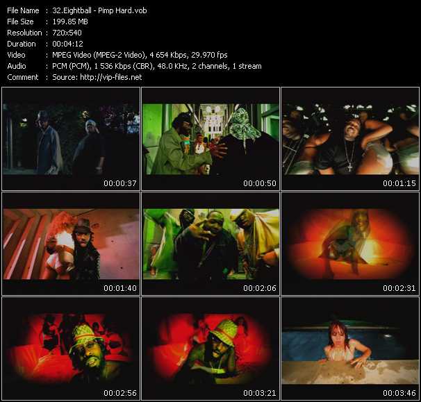 8Ball (Eightball) And MJG video ”Pimp Hard” from dvd ”Hot Video December 2000”