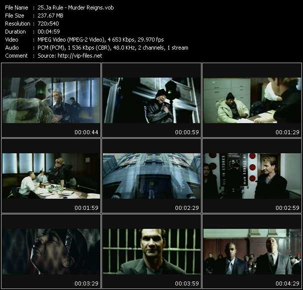 Ja Rule video ”Murder Reigns” from dvd ”Canada Hot Video May 2003”