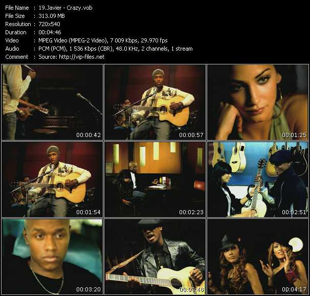 Javier video ”Crazy” from dvd ”Canada Hot Video August 2003”