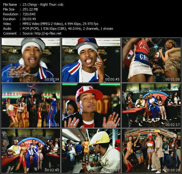 Chingy video ”Right Thurr” from dvd ”Canada Hot Video August 2003”