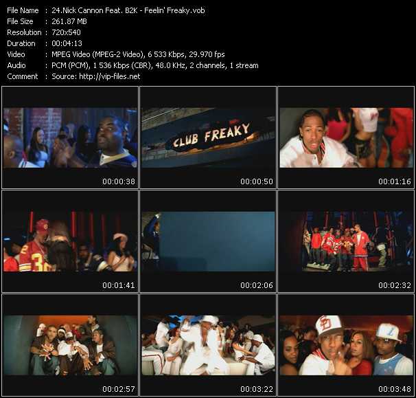 Nick Cannon Feat. B2K video ”Feelin' Freaky” from dvd ”Canada Hot Video August 2003”