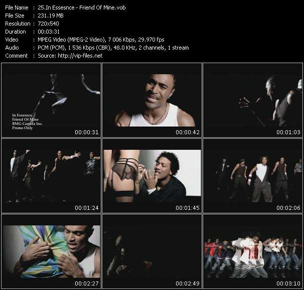 In Essesnce video ”Friend Of Mine” from dvd ”Canada Hot Video August 2003”