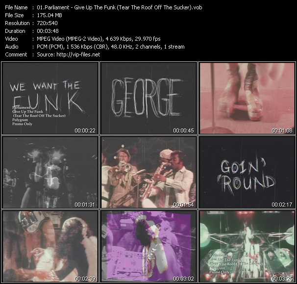 Parliament video ”Give Up The Funk (Tear The Roof Off The Sucker)” from dvd ”Old Skool Vol.3”