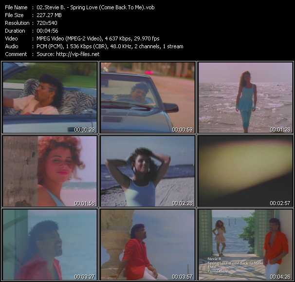Stevie B. video ”Spring Love (Come Back To Me)” from dvd ”Old Skool Vol.3”