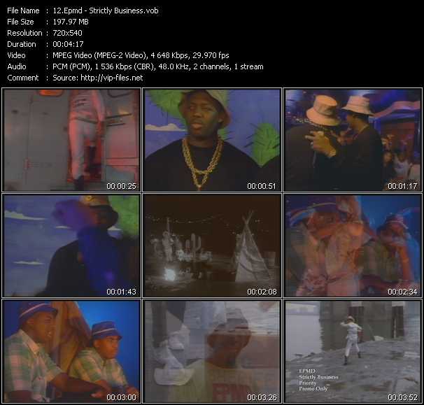 Epmd video ”Strictly Business” from dvd ”Old Skool Vol.3”