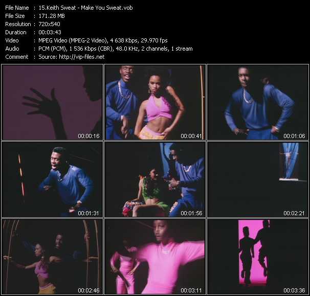 Keith Sweat video ”Make You Sweat” from dvd ”Old Skool Vol.3”