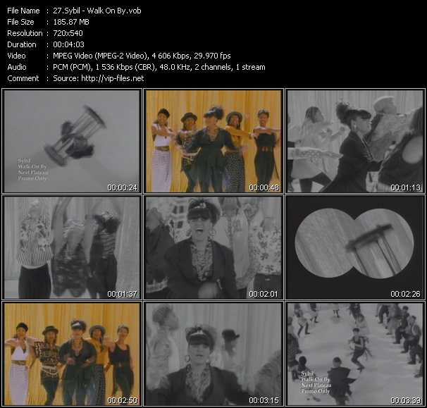 Sybil video ”Walk On By” from dvd ”Old Skool Vol.3”